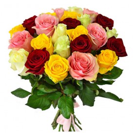 25 роз микс (50 см.) 