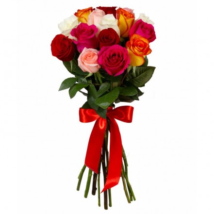 15 роз микс